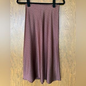 Abercrombie & Fitch womens satin column midi skirt XS